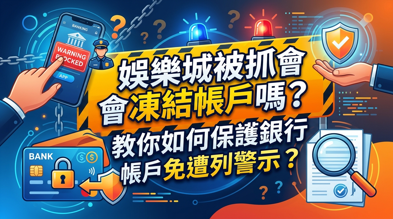 娛樂城被抓會凍結帳戶嗎？教你如何保護銀行帳戶免遭列警示